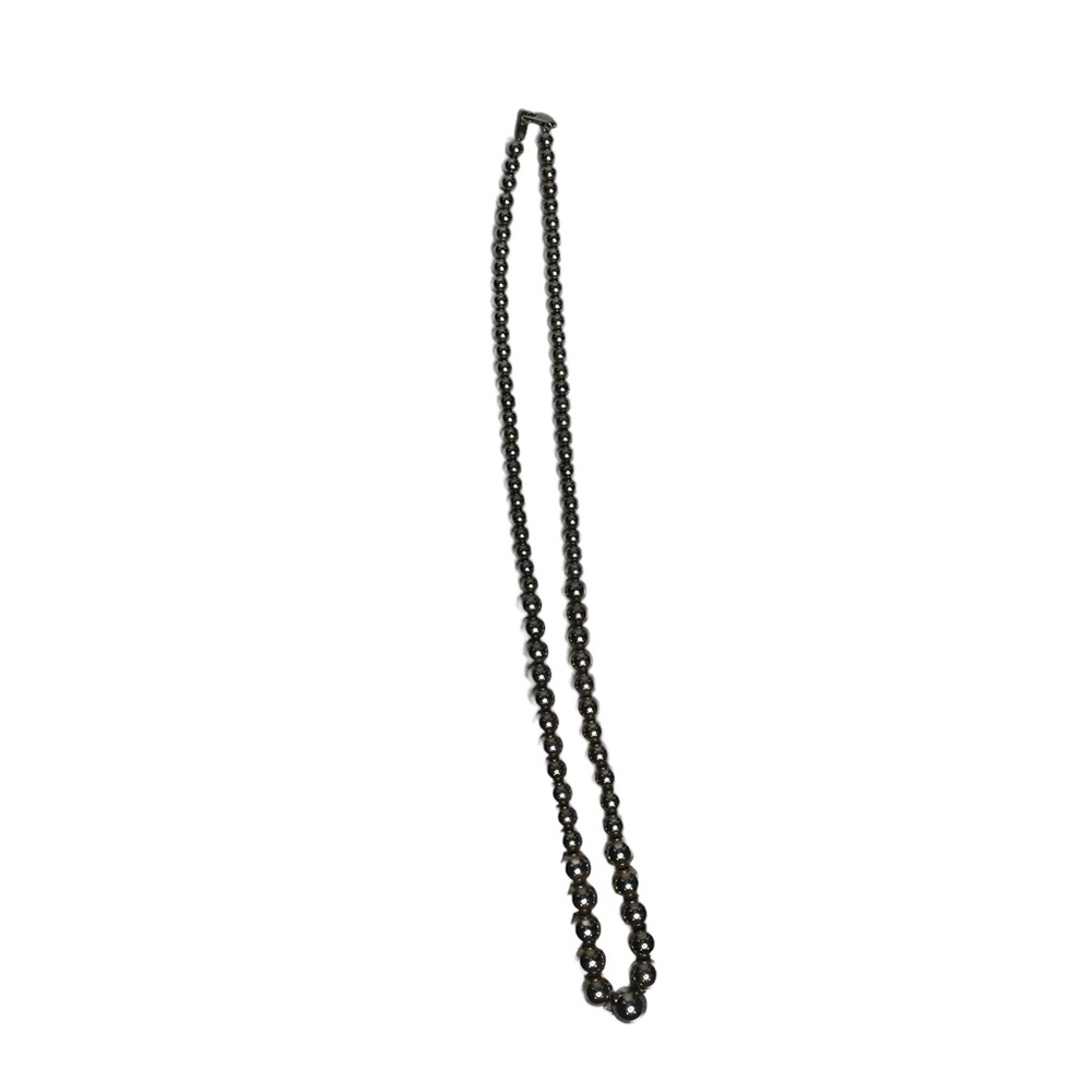 Oster Graduated Silver Beaded Necklace - Picture 4 of 9